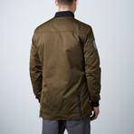 Gordan Elongated Textured Heavy Bomber // Olive (XL)