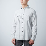 Kelvin Long Sleeve Elbow Patches Shirt // Heather Gray (XS)