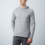 Cyrus Long Sleeve Raglan Hooded Pullover // Heather Gray (S)