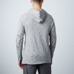 Cyrus Long Sleeve Raglan Hooded Pullover // Heather Gray (S)