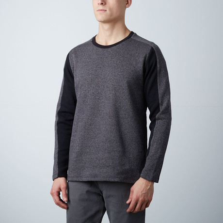 Nigel Long Sleeve Crew Neck Pullover // Black (XS)