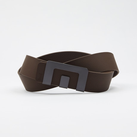 MIN Brown Belt // Black Buckle (S)