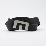 MIN Black Belt // Stainless Steel Buckle (M)