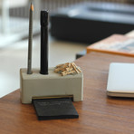 Concrete Desk Organizer