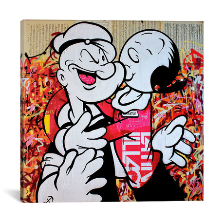 I Love Popeye (18"W x 18"H x 0.75"D)