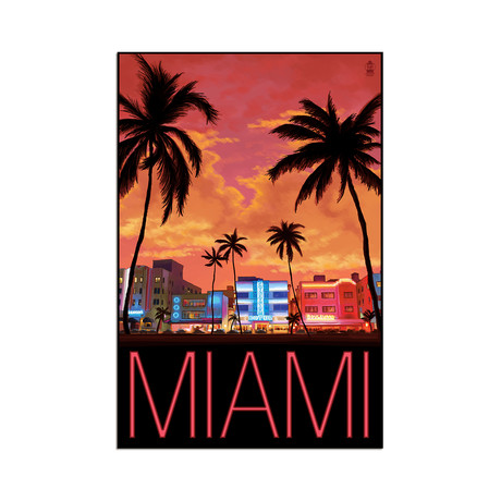 Miami, Florida (9"W x 13.5"H x 1"D)