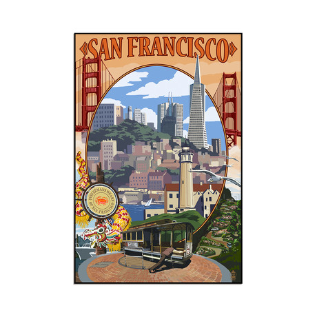 San Francisco, California (9"W x 13.5"H x 1"D)