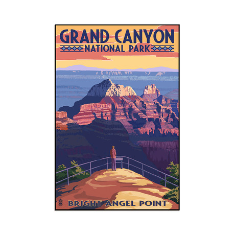 Grand Canyon National Park Bright Angel Point (9"W x 13.5"H)