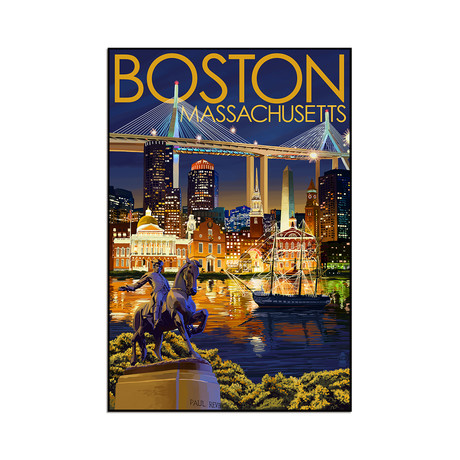 Boston, Massachusetts (9"W x 13.5"H x 1"D)