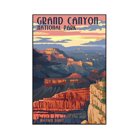 Grand Canyon National Park Mather Point (9"W x 13.5"H x 1"D)