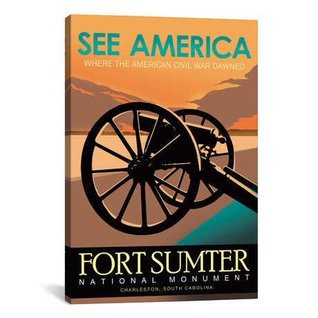 Fort Sumter National Monument, Charleston, S.C. (18"W x 26"H x 0.75"D)