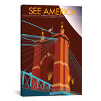 John A. Roebling Suspension Bridge (18"W x 26"H x 0.75"D)