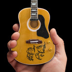 John Lennon Give Peace a Chance Mini Acoustic Guitar Replica