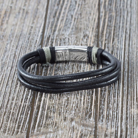 Leather Multi Cord Bracelet