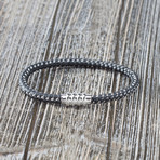 Rondelle Zig Zag Chain Bracelet