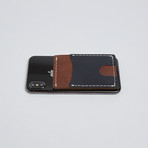 AIRstik Wallet (Navy on Brown)