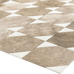 Bisset Hide Rug // Pearl Beige + White Hide (9' x 12')