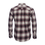 Truman Square Pocket Shirt // Burgundy Plaid (M)