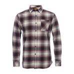 Truman Square Pocket Shirt // Burgundy Plaid (M)