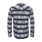 Truman Button Collar Shirt // Gray Diamond Print (XS)