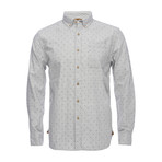 Truman Button Collar Shirt // Gray Dot (L)