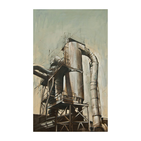 Industrial Sketch I (24"W x 32”H // Acrylic)