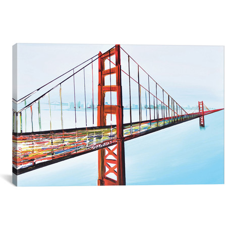 Golden Gate Bridge // Piero Manrique (18"W x 26"H x 0.75"D)