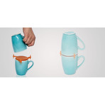 Drinkware Stacker // Set of 6 (Orange)