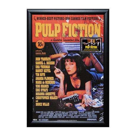 Signed Movie Poster // Pulp Fiction