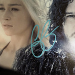 Daenerys + Jon Snow // Emilia Clarke + Kit Harington Signed // Custom Frame
