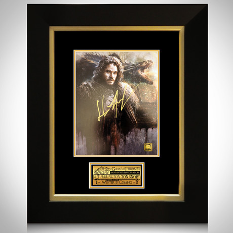 Jon Snow // Kit Harington Signed Art // Custom Frame