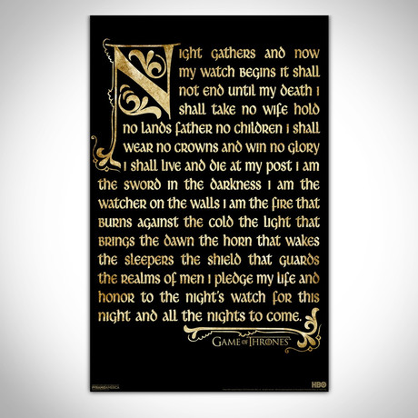 Night's Watch Oath // Banner