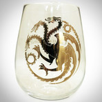 Targaryen & Stark // Stemless Wine Glasses