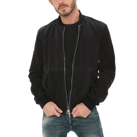 Basic Zip Jacket // Dark Blue (S)