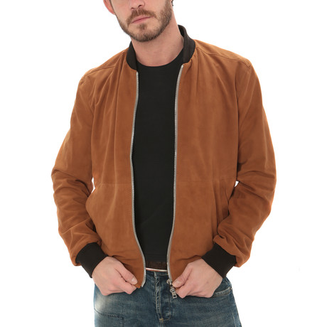Basic Zip Jacket // Tobacco Brown (S)