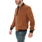 Basic Zip Jacket // Tobacco Brown (L)