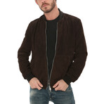 Basic Zip Jacket // Dark Brown (M)