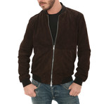 Basic Zip Jacket // Dark Brown (M)