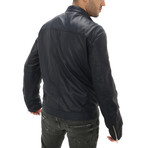 2 Zipper Pocket Jacket // Blue (M)