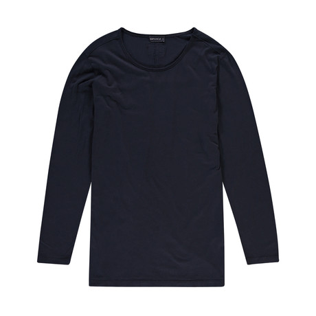 Long-Sleeve Tee// Extra Long // Midnight Blue (S)