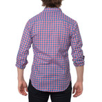 Grayson Check Button-Up // Pink + Blue (L)