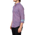 Grayson Check Button-Up // Pink + Blue (M)