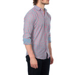 Grayson Check Button-Up // Pink + Teal (L)