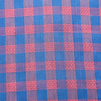 Grayson Check Button-Up // Pink + Blue (M)