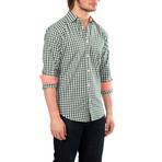 Grayson Check Button-Up // Green + White (S)