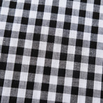 Greyson Check Button-Up // Black + White (S)