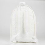 Diagonals Backpack // Off White + White