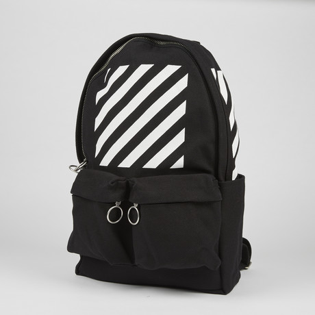Diagonals Backpack // Black