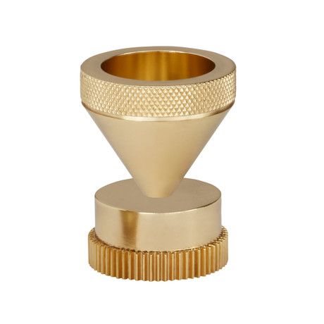 Cog Tea Light Holder // Brass (Cylinder)