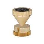 Cog Tea Light Holder // Brass (Cylinder)